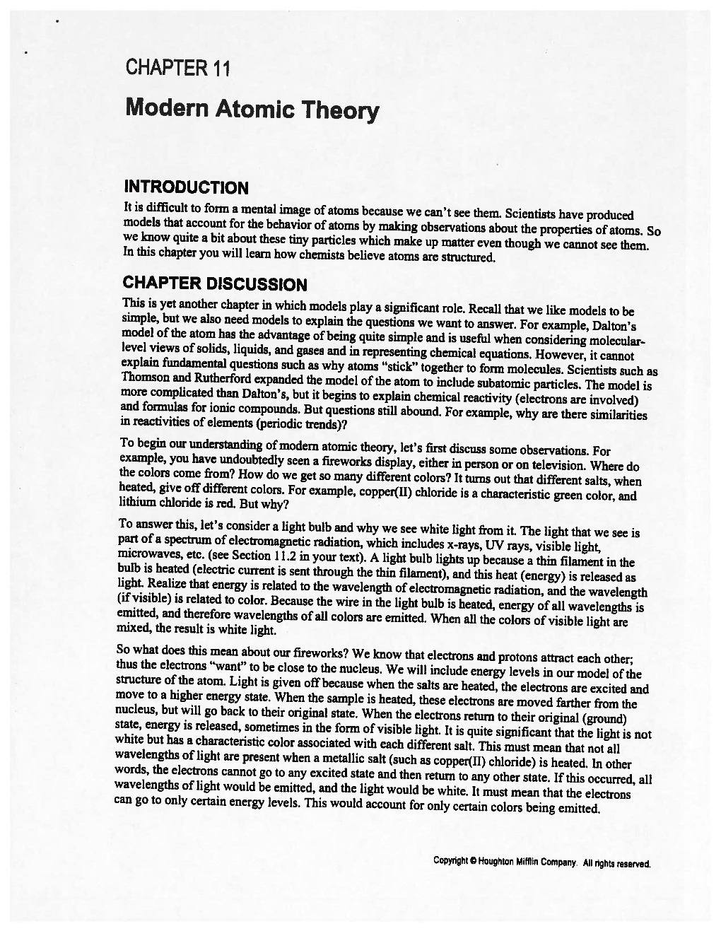 Chapter 11: Modernatomictheory 105