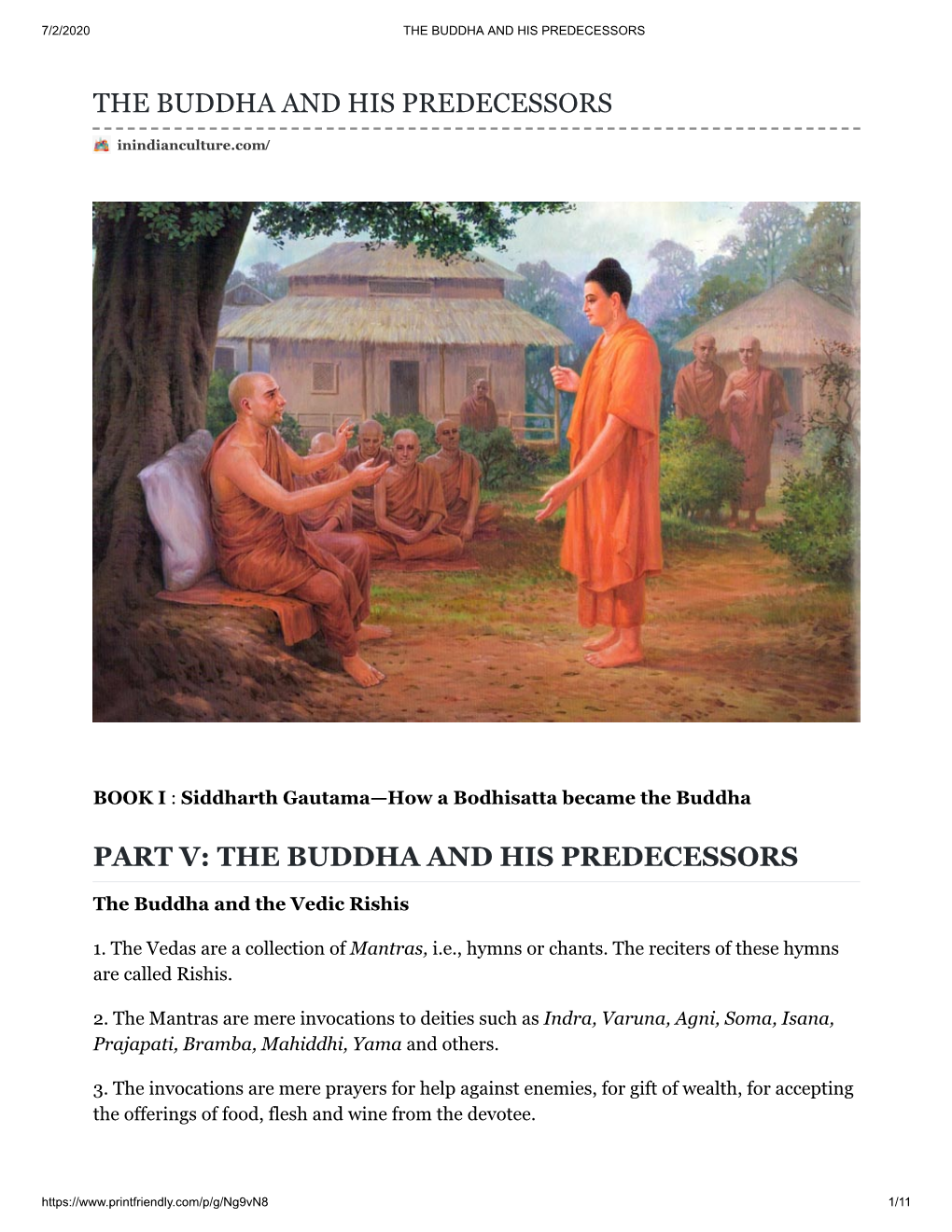 The Buddha and His Predecessors