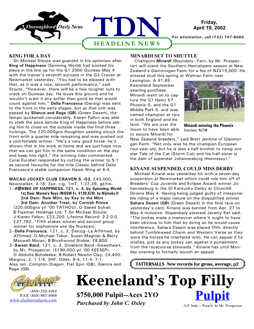 Keeneland's Top Filly