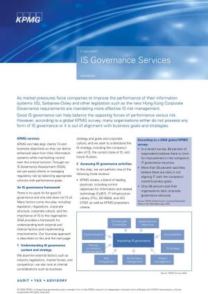 IS Governance Services