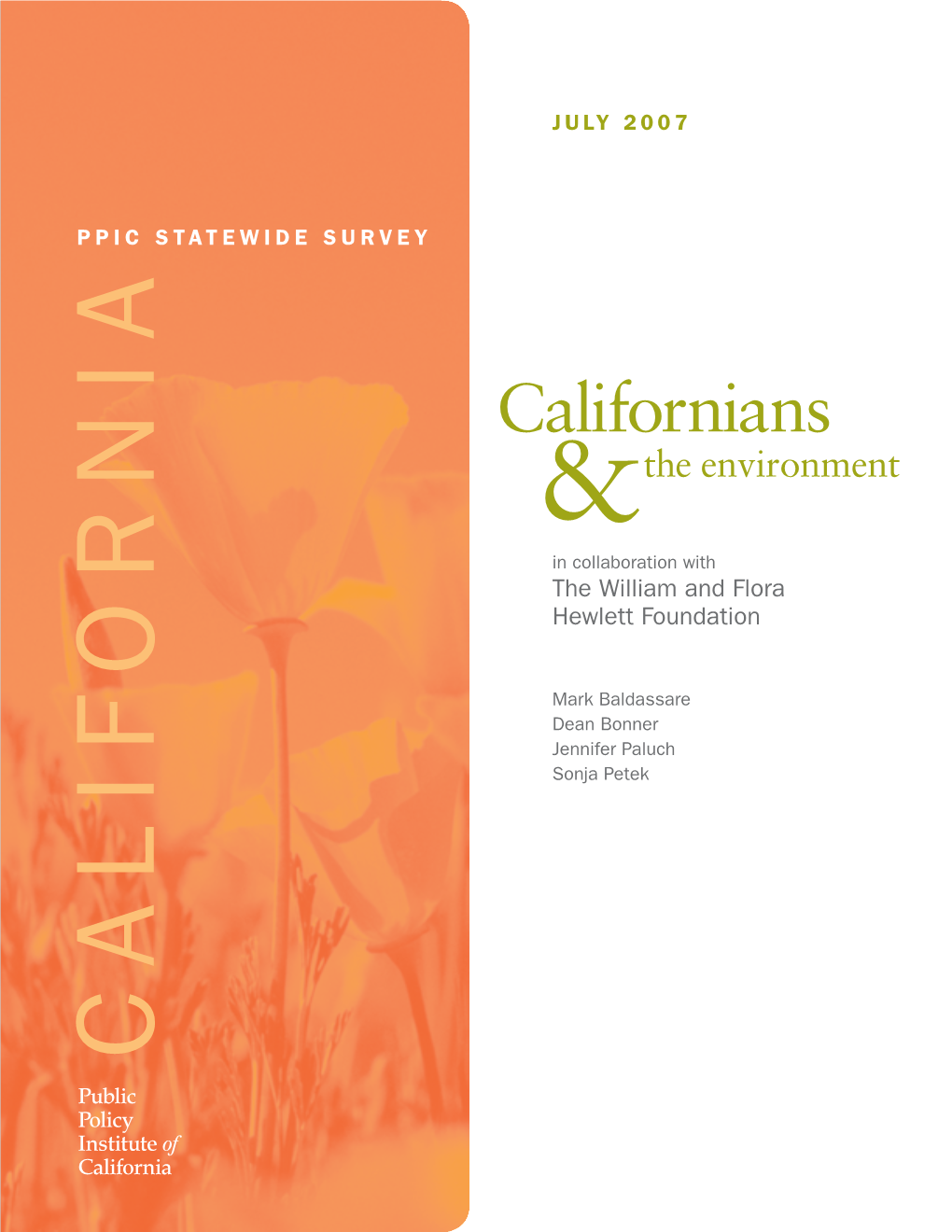 Californians the Environment & in Collaboration with the William and Flora Hewlett Foundation