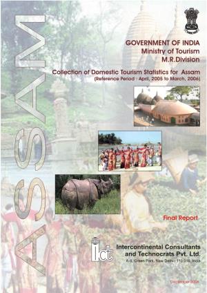 Collection of Domestic Tourism Statistics for Assam (Reference Period : April, 2005 to March, 2006)
