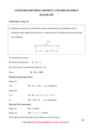Chapter 8 Bending Moment and Shear Force Diagrams