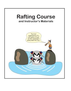 Rafting Course and Instructor’S Materials
