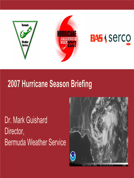 Hurricane Season Briefing