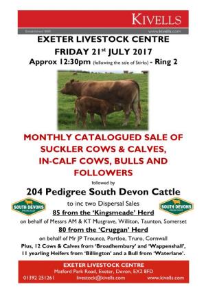 204 Pedigree South Devon Cattle