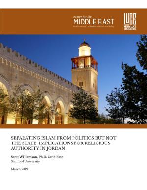 Implications for Religious Authority in Jordan