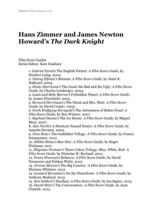 Hans Zimmer and James Newton Howard's the Dark Knight : a Film Score Guide / Vasco Hexel