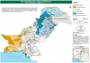 Drought Situation Map of Pakistan As of 16 October to 31 October , 2015 Legend