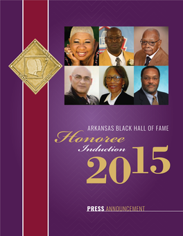 ARKANSAS BLACK HALL of FAME Induction 2015