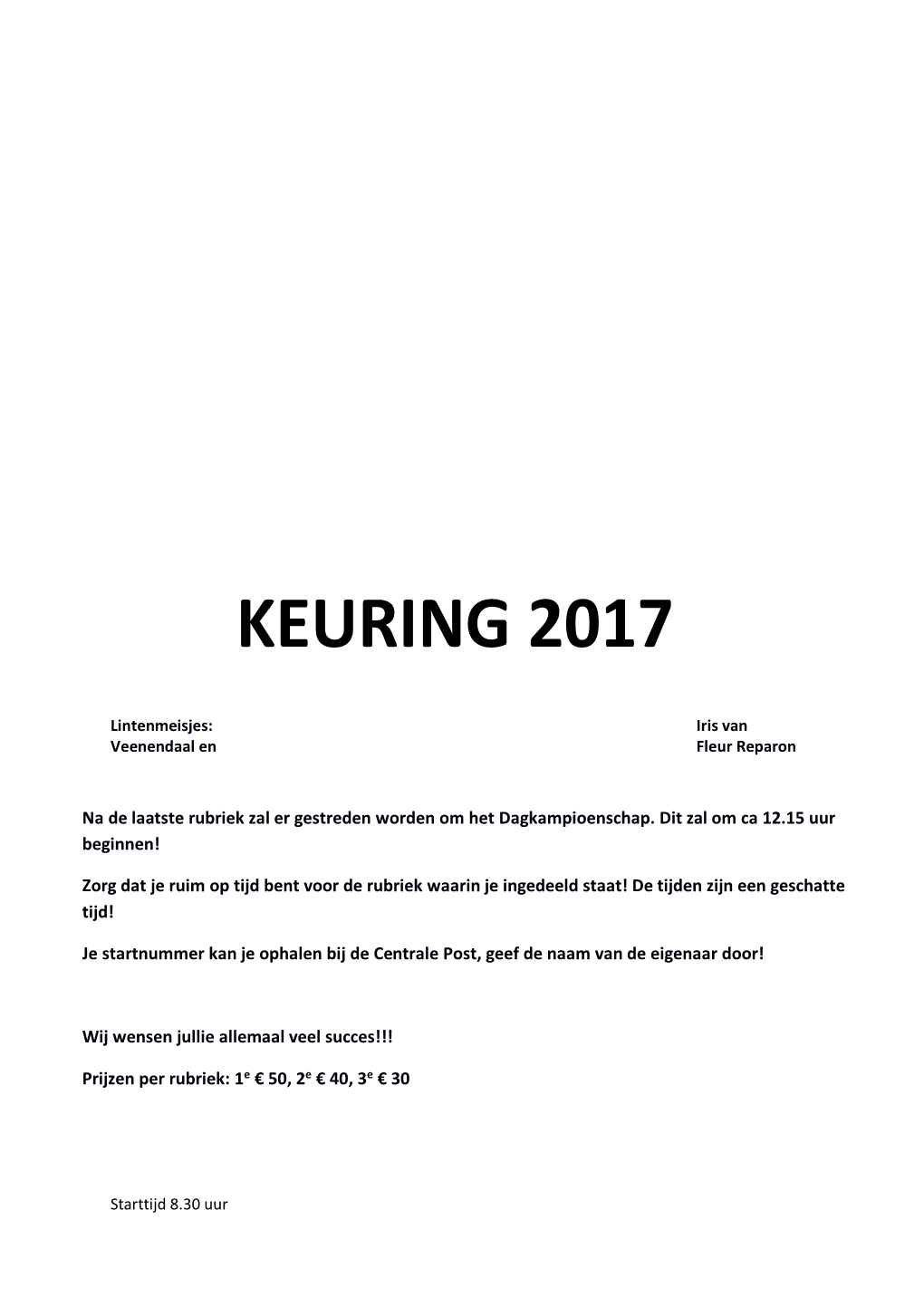 Keuring 2017