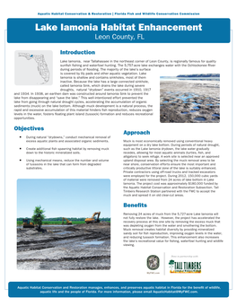Lake Iamonia Habitat Enhancement Leon County, FL