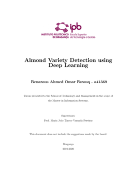 Almond Variety Detection Using Deep Learning