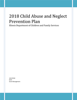 2018 Child Abuse and Neglect Prevention Plan Illinois Department of Children and Family Services