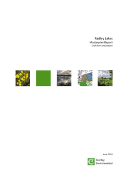 Radley Lakes Masterplan Report Draft for Consultation