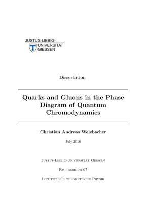 Quarks and Gluons in the Phase Diagram of Quantum Chromodynamics