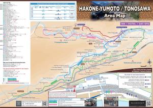 HAKONE-YUMOTO / TONOSAWA Khakone Yumoto Hotel Bus on Foot Hakone =Hakoneji Kaiun 箱根路開雲 Shrine 35Min