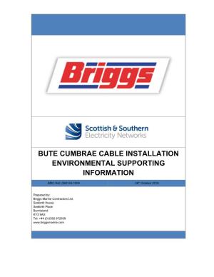 Bute-Cumbrae Environmental Supporting Information