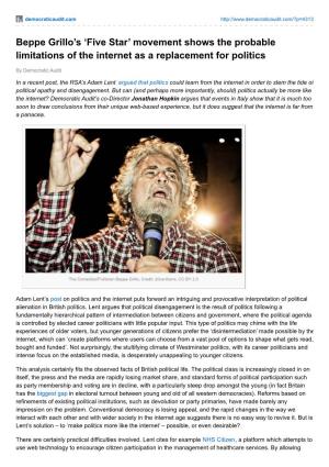 Beppe Grillo's 'Five Star'