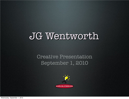 Creative Presentation September 1, 2010