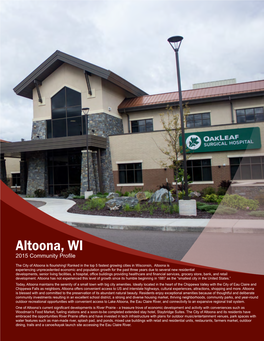 Altoona, WI 2015 Community Profile