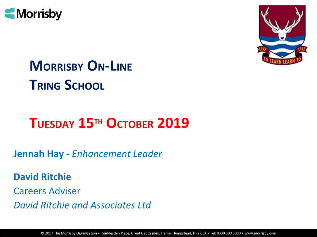 Morrisby On-Line Tring School