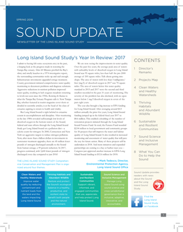 Sound Update Newsletter of the Long Island Sound Study