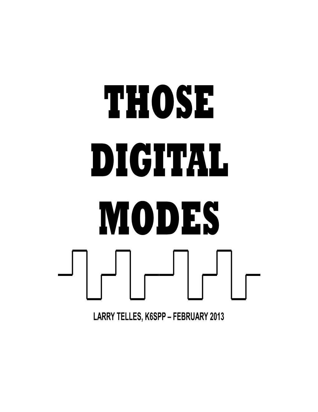 Thosedigitalmodes