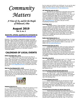 Community Matters.” Groups Meet Sat., Aug