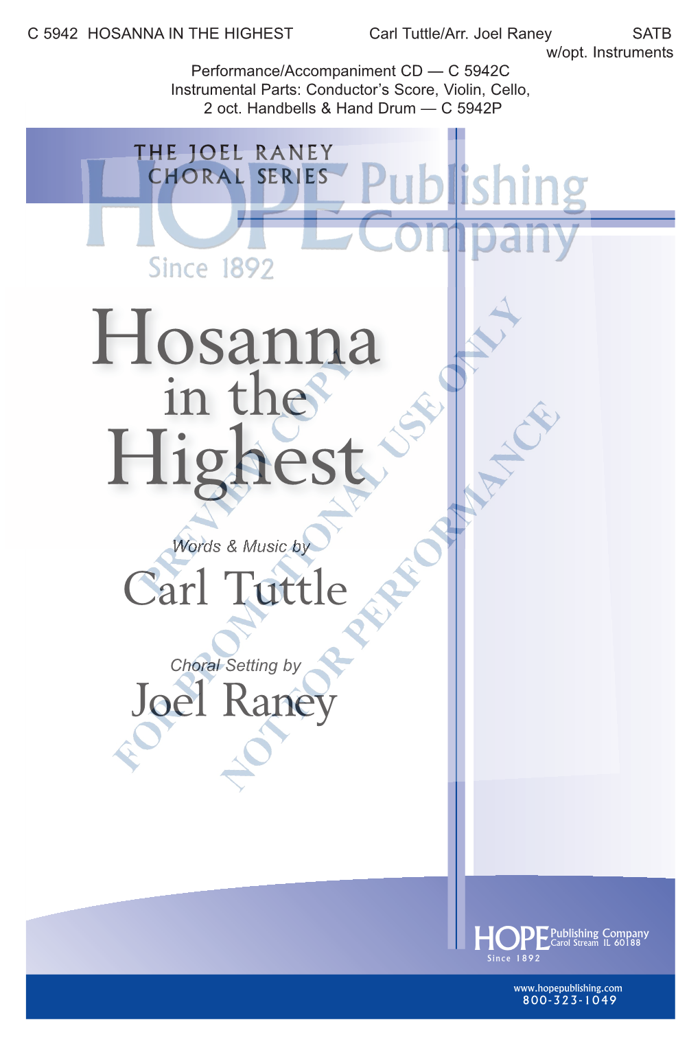 Hosanna Highest