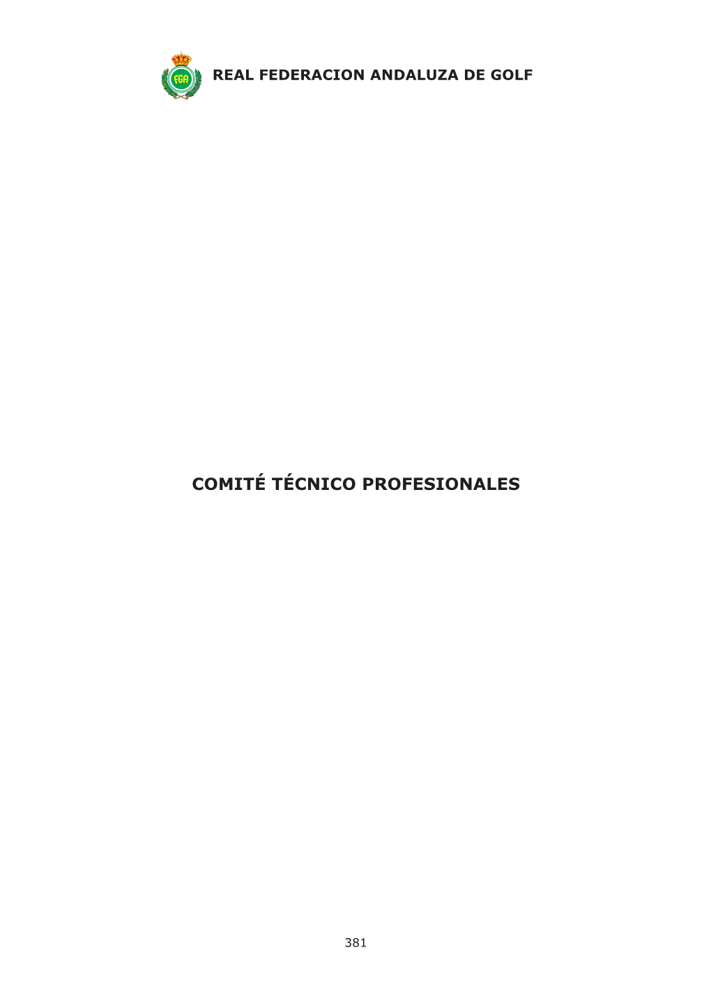 Comité Técnico Profesionales