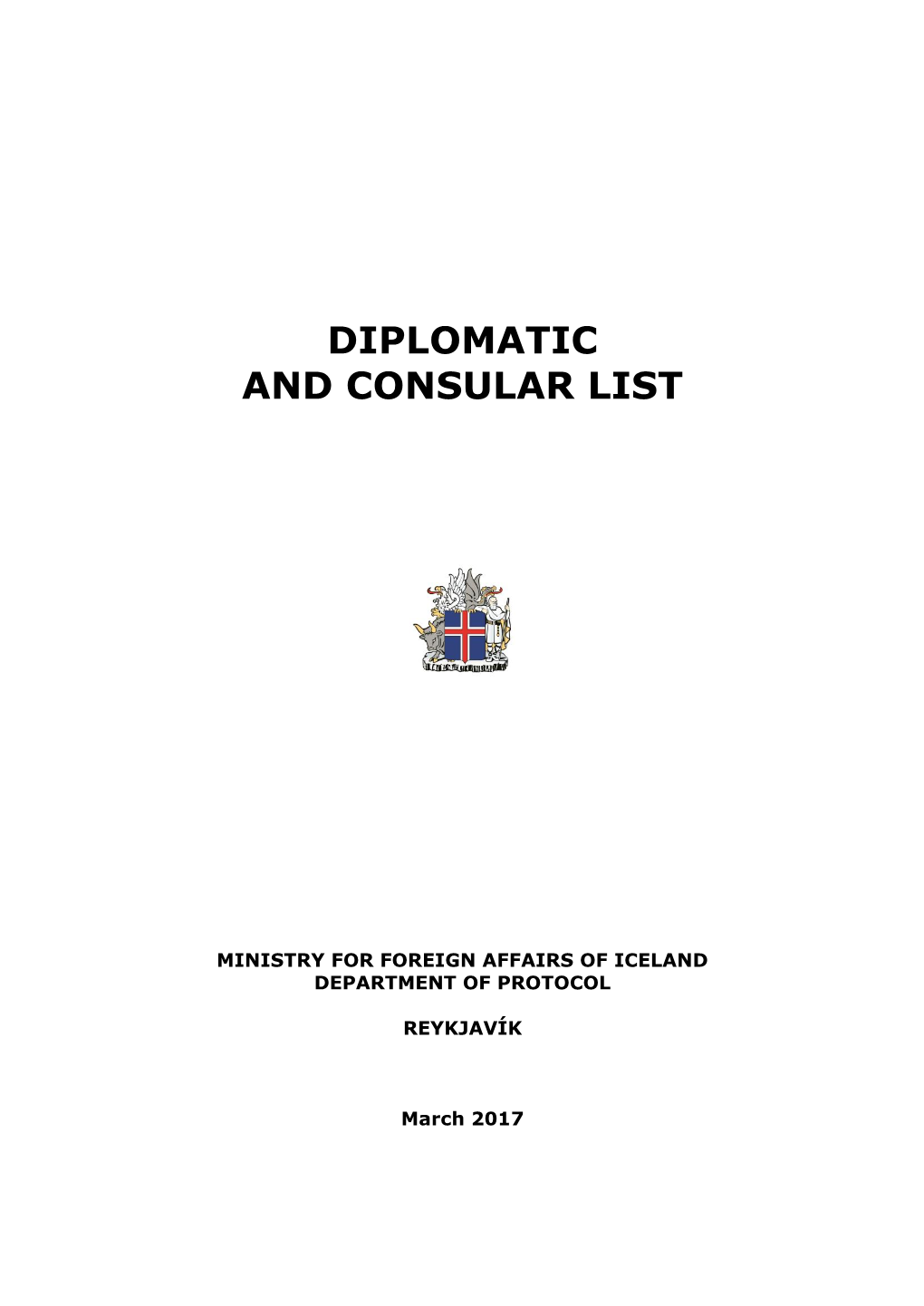 Diplomatic and Consular List