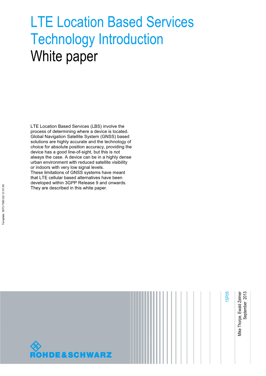 LTE Location Based Services Technology Introduction White Paper