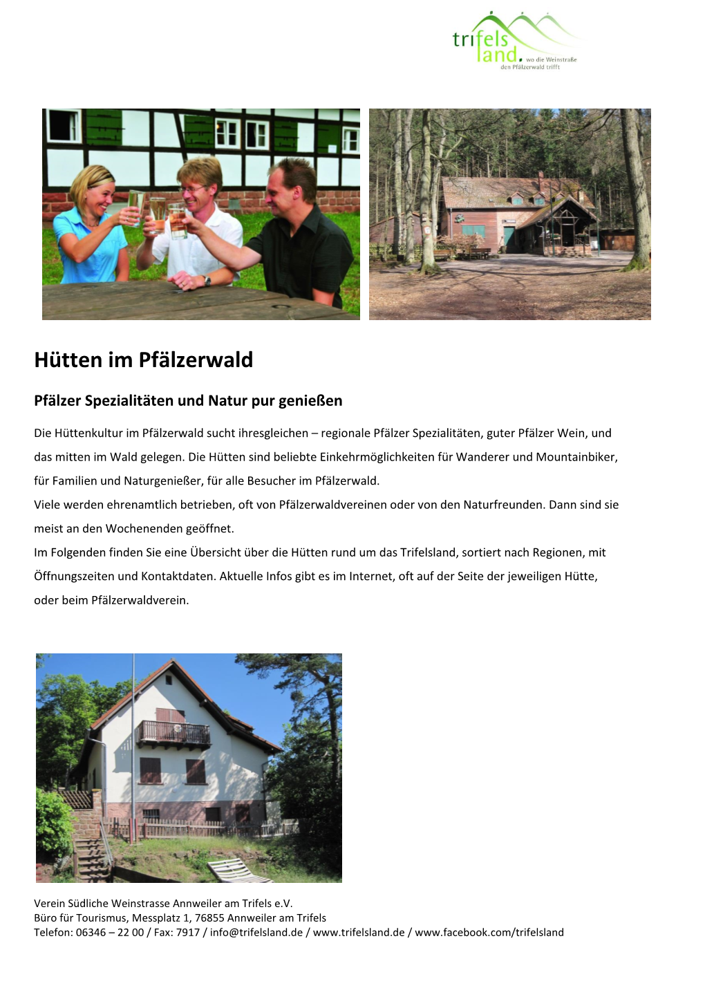 Hütten Im Pfälzerwald