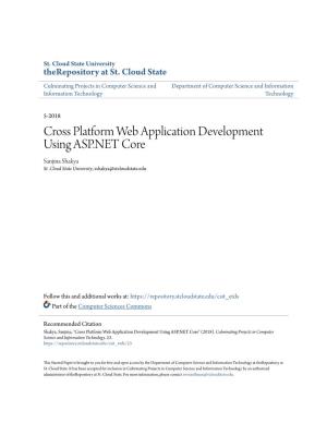Cross Platform Web Application Development Using ASP.NET Core Sanjina Shakya St