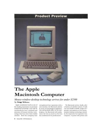 The Apple Macintosh Computer