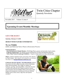 Twin Cities Chapter Quarterly Newsletter