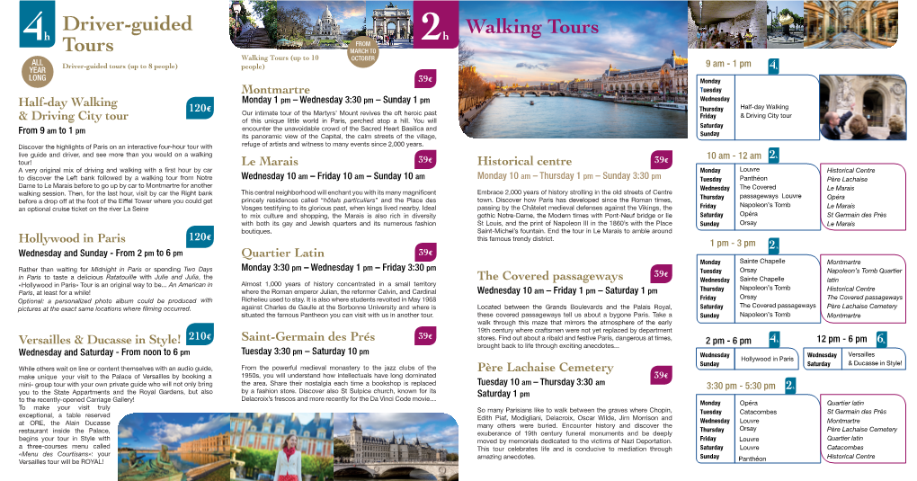 Walking Tours Driver-Guided Tours