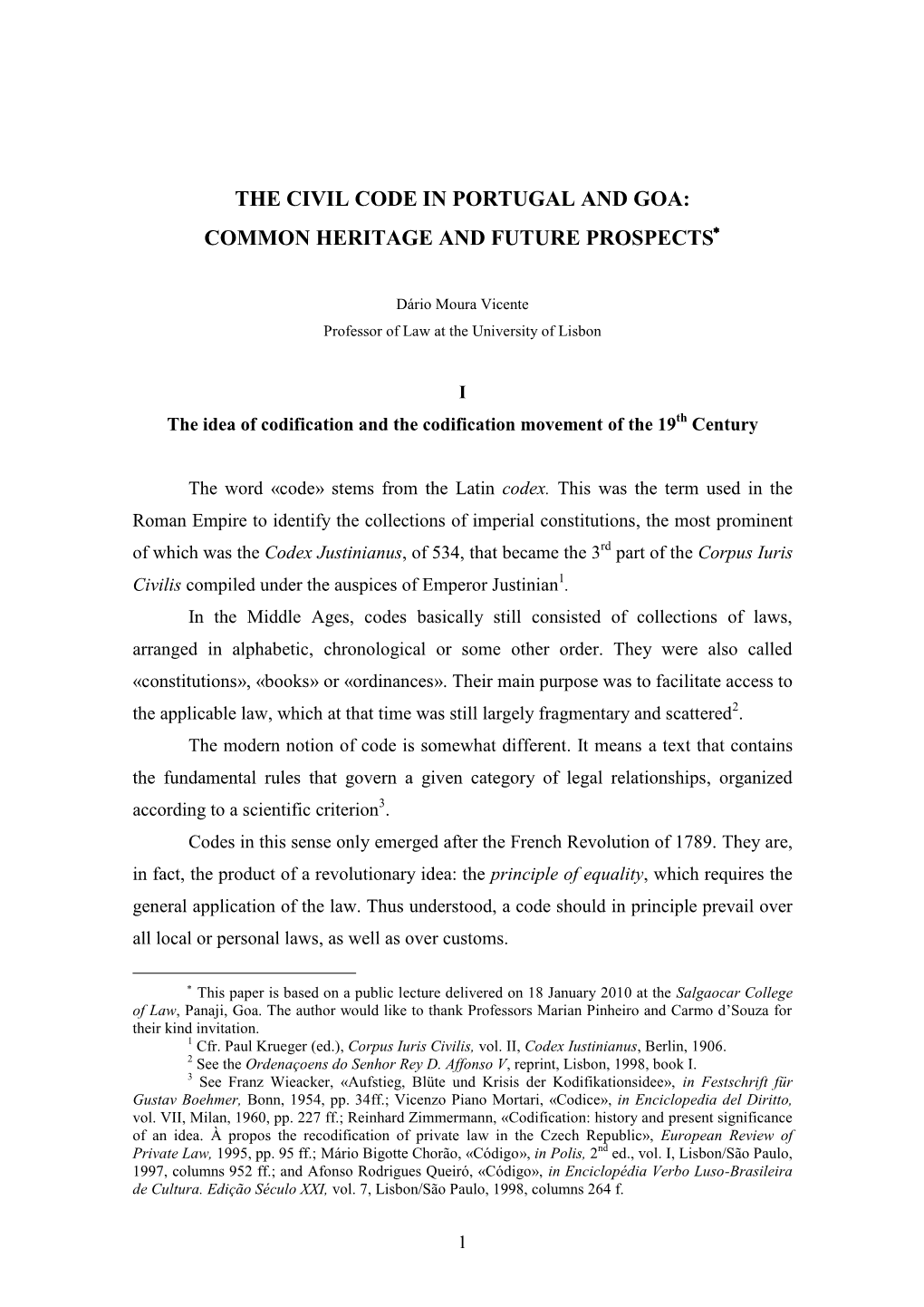 The Status of the Civil Code in Portugal and Other Portuguese-Speaking Countries