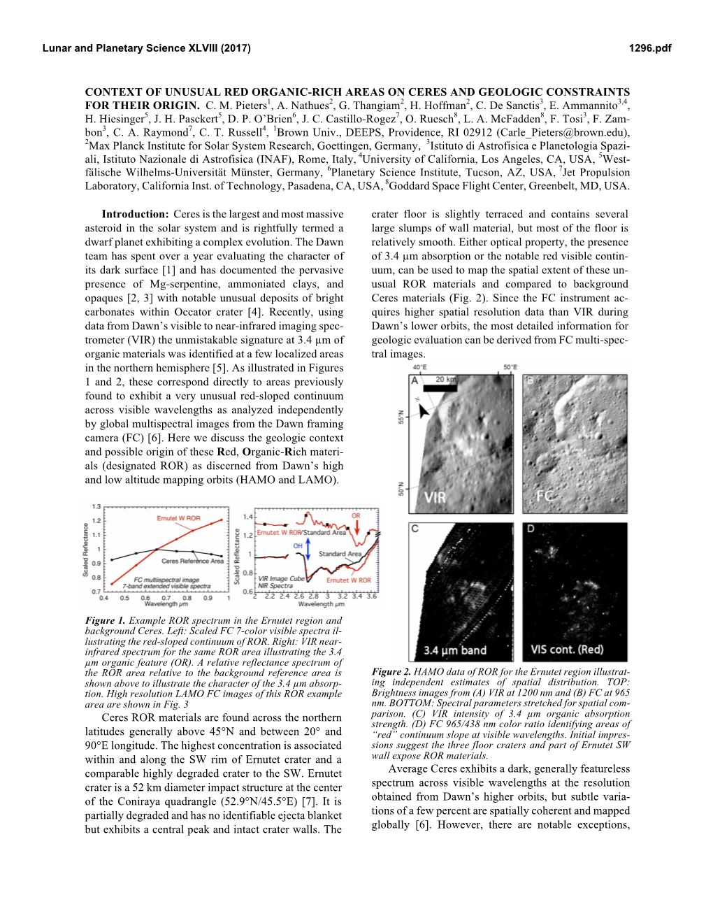 Context of Unusual Red Organic-Rich Areas on Ceres and Geologic Constraints for Their Origin