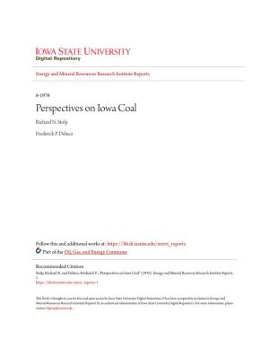 Perspectives on Iowa Coal Richard N