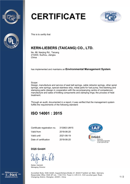 Iso 14001 : 2015
