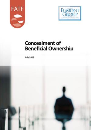 Concealment of Beneficial Ownership