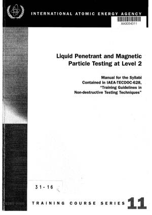 Liquid Penetrant and Magnetic Particle Testing at Level 2