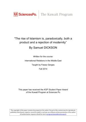 “The Rise of Islamism Is, Paradoxically, Both a Product and a Rejection of Modernity” by Samuel DICKSON