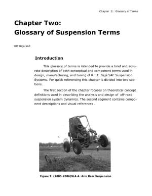 Glossary of Suspension Terms