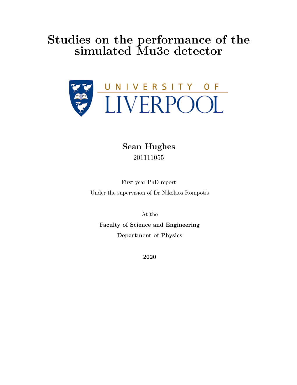 Studies on the Performance of the Simulated Mu3e Detector