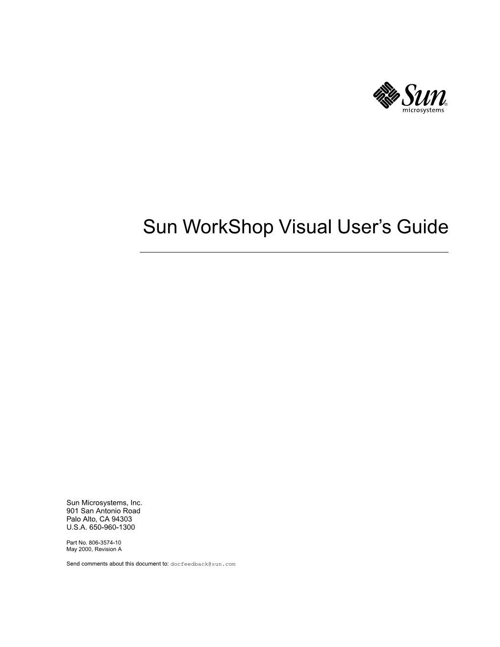 Sun Workshop Visual User's Guide