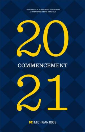 Download Our 2021 Virtual Commencement Program