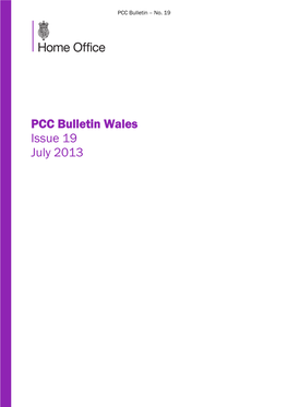 PCC Bulletin Wales Issue 19 July 2013